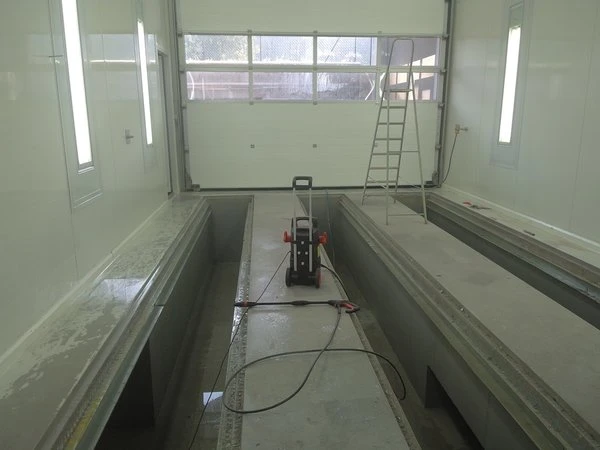 News from the paint shop: Painting booths under cleaning
