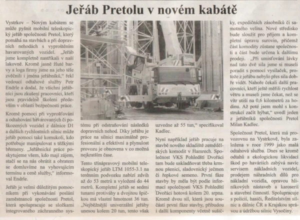 PRETOL crane in a new coat